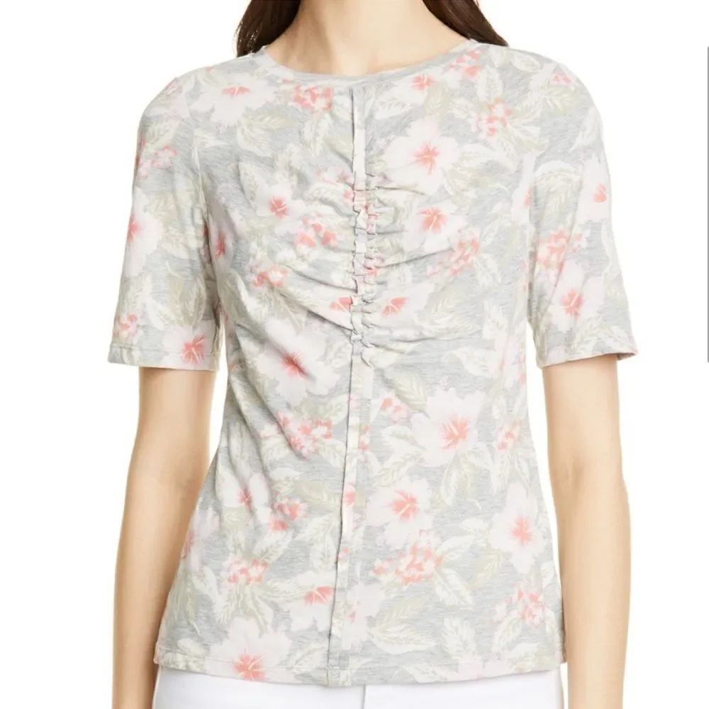 Rebecca Taylor Kamea Floral Jersey Tee